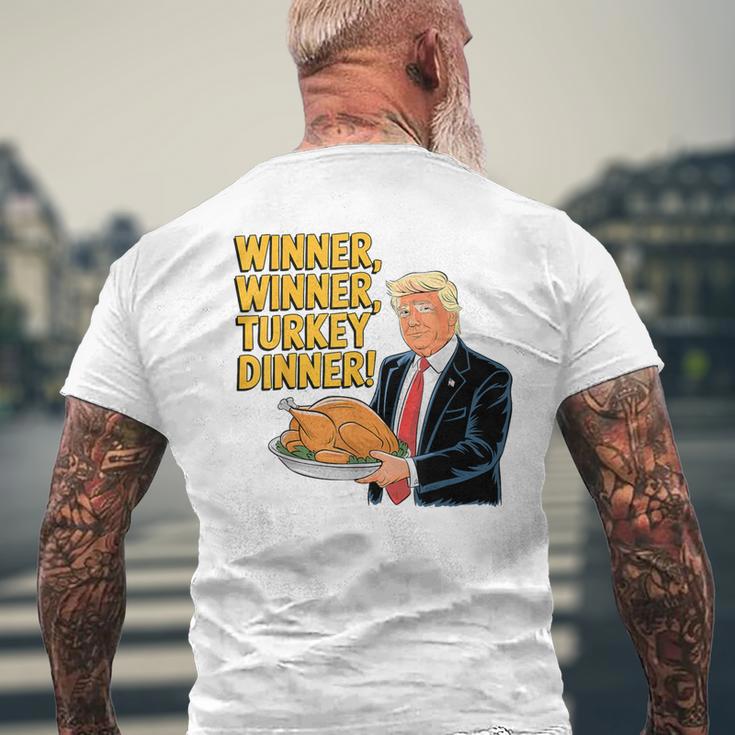 Lustiger Trump-Gewinner Truthahn Dinner Thanksgiving T-Shirt mit Rückendruck Geschenke für alte Männer