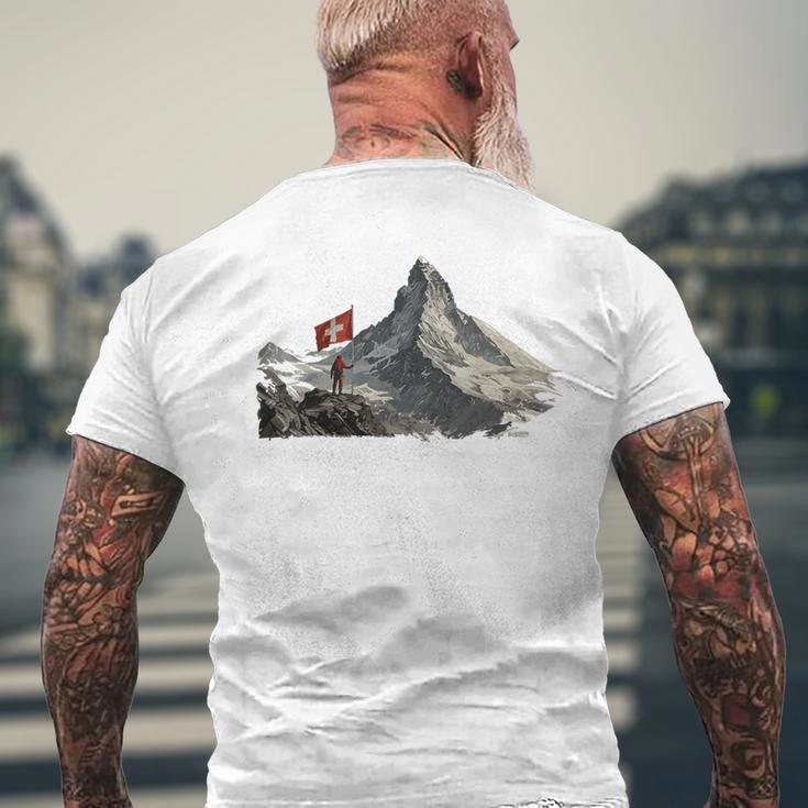 Matterhorn Bekleibung Gray T-Shirt mit Rückendruck Geschenke für alte Männer