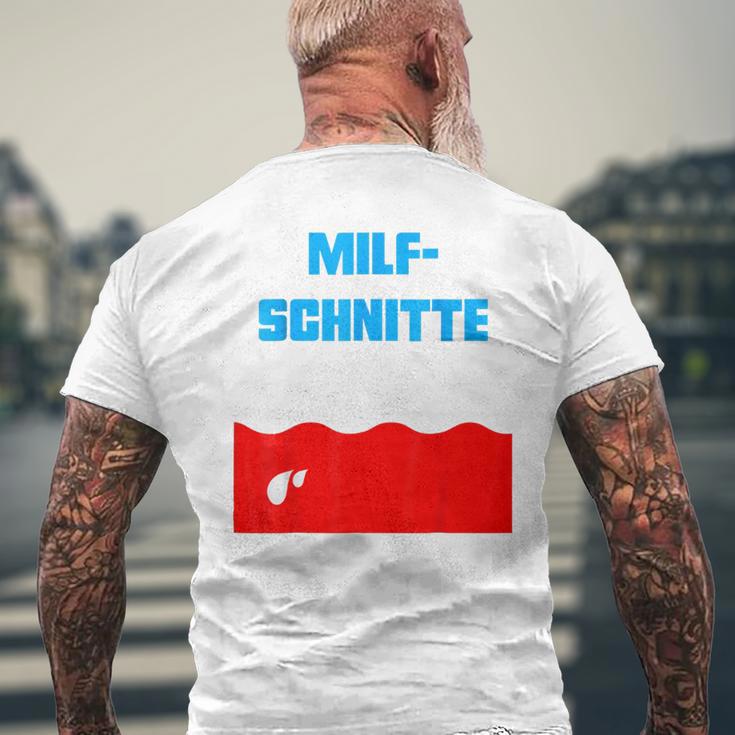 Milfschnitte I Love Milfs Sauf Malle Blue T-Shirt mit Rückendruck Geschenke für alte Männer