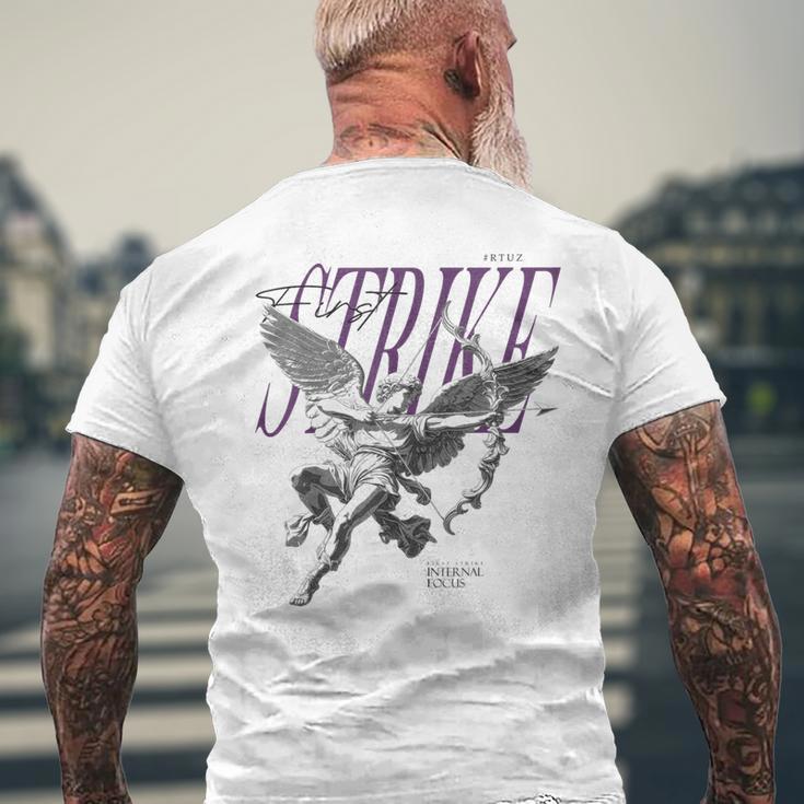 Modern Hip Hopintage Graffiti Urban Angel Streetwear T-Shirt mit Rückendruck Geschenke für alte Männer