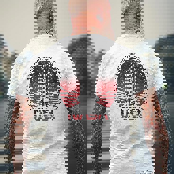 Nasa Initiate Sequence Red And Faded T-shirt da uomo con stampa posteriore Regalos para ancianos