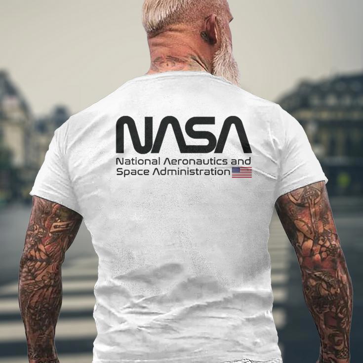 Nasa National Aeronautics And Space Administration Usa T-Shirt mit Rückendruck Geschenke für alte Männer