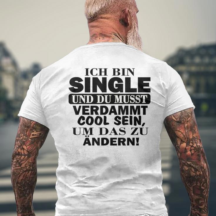 Naseoll Warum Ich Single Binerliebt Sein T-Shirt mit Rückendruck Geschenke für alte Männer