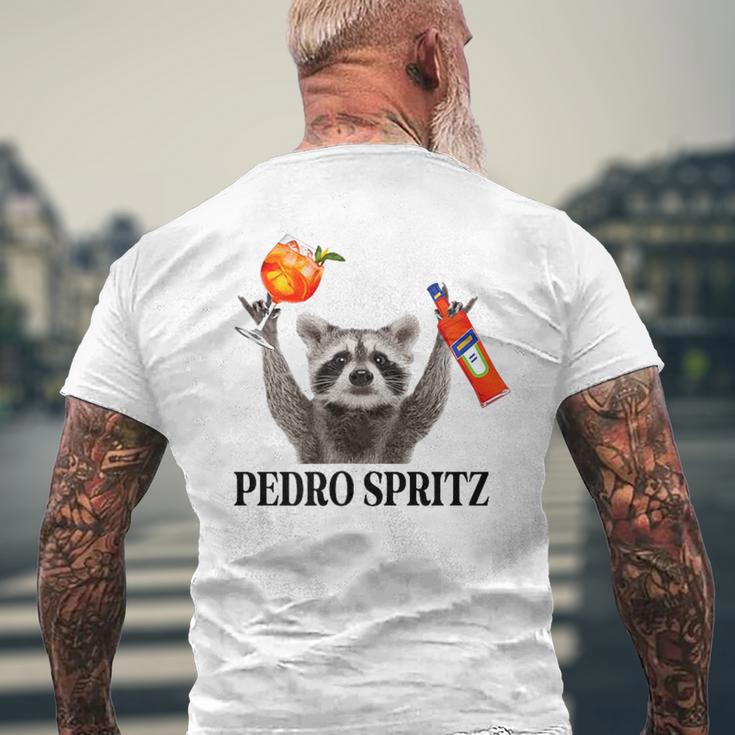 Pedro Spritz X Racoon Aperölchen Spritz Ultras New T-Shirt mit Rückendruck Geschenke für alte Männer