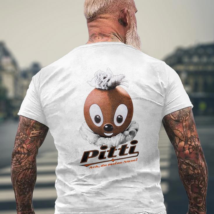 Pittiplatsch Ach Du Meine Nose T-Shirt mit Rückendruck Geschenke für alte Männer