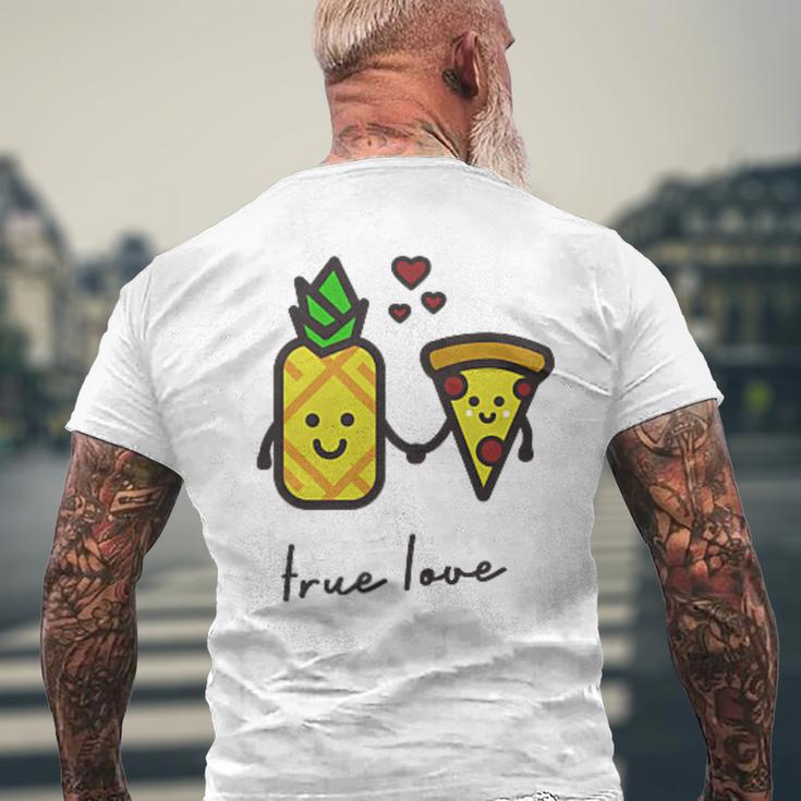 Pizza Hawaii True Love Pizza Love T-Shirt mit Rückendruck Geschenke für alte Männer