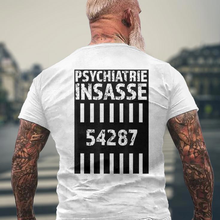 Psychiatrie Insasse 54287 Kostüm Knast Gefängnis T-Shirt mit Rückendruck Geschenke für alte Männer