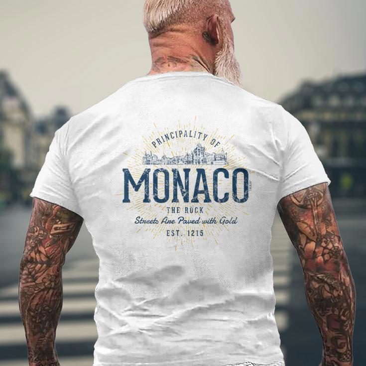 Retro Styleintage Monaco T-Shirt mit Rückendruck Geschenke für alte Männer