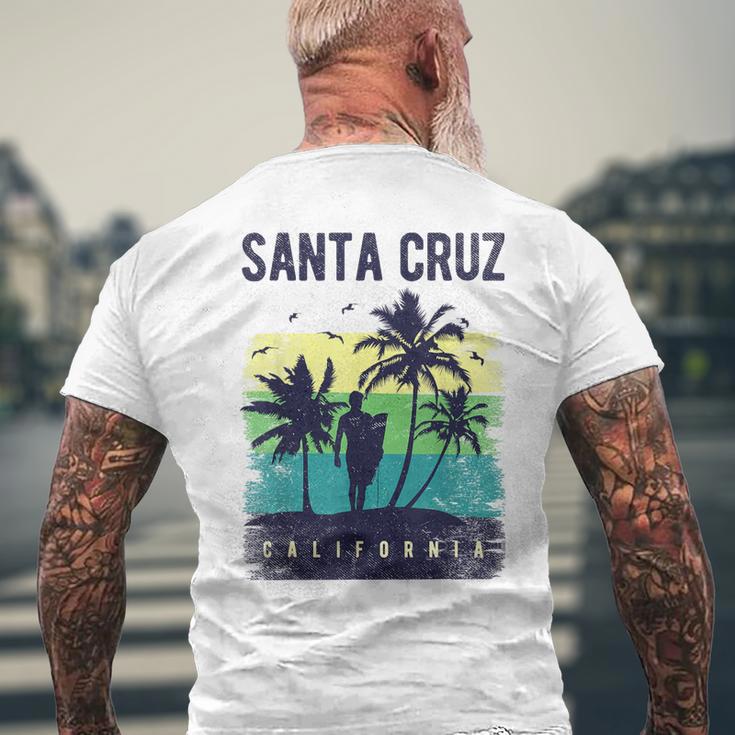 Santa Cruz California Usa Surf T-Shirt mit Rückendruck Geschenke für alte Männer