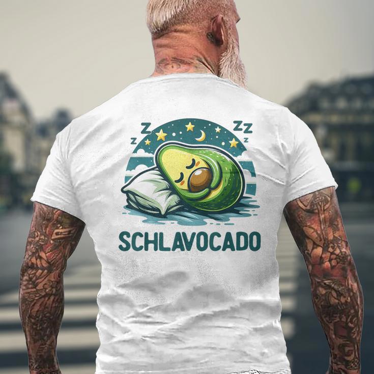 Schlavocado Avocado Pyjama Nachthemd Schlafanzug T-Shirt mit Rückendruck Geschenke für alte Männer