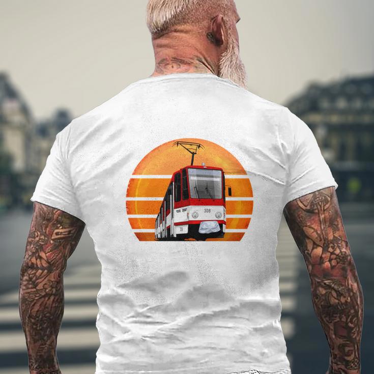 Straßenbahn Yoga Lustiges Strassenbahn Kt4d Straßenbahn T-Shirt mit Rückendruck Geschenke für alte Männer