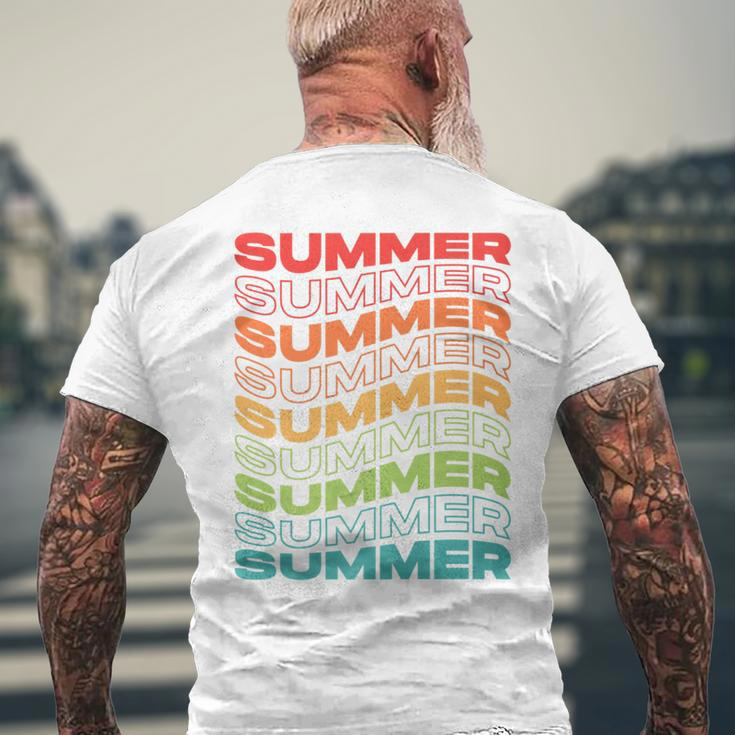 Summer Streetwear Modern Men's T-shirt Back Print Gifts for Old Men