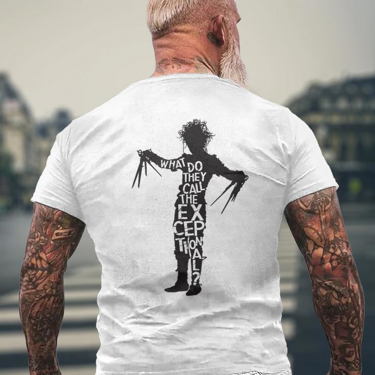 Tim Burton's Edward Scissorhands Movie Quote T-Shirt mit Rückendruck Geschenke für alte Männer