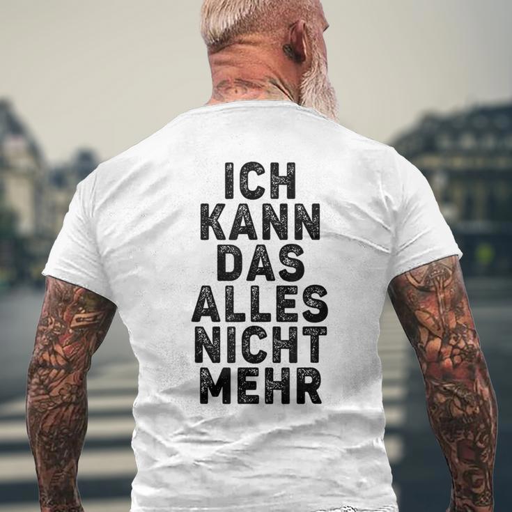 Überwältigt Humor 'Ich Kann Nicht Mehr' T-Shirt mit Rückendruck Geschenke für alte Männer