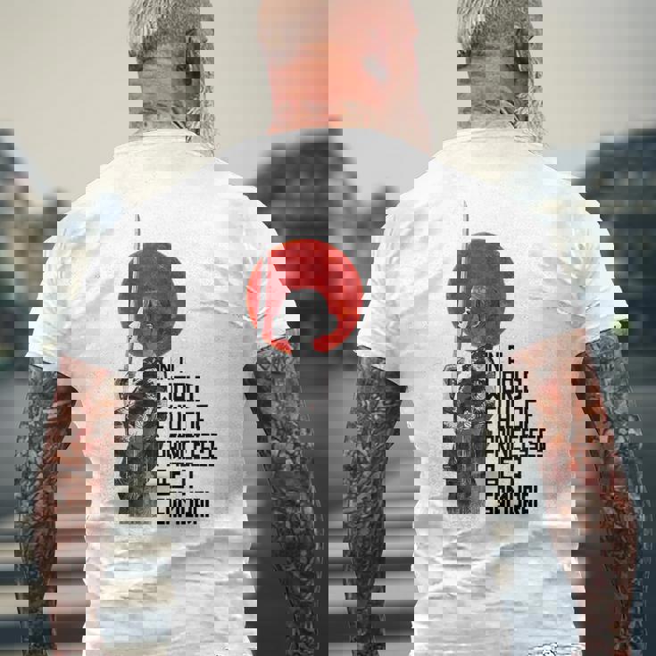 In Un Mondo Pieno Di Principesse Essere Un Samurai Donna Giapponese T-shirt da uomo con stampa posteriore Regalos para ancianos