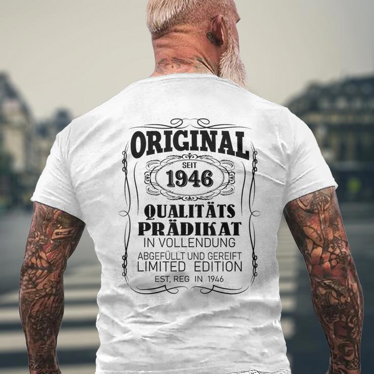 Vintage Original 1946 Geboren Jahrgang 1946 T-Shirt mit Rückendruck Geschenke für alte Männer