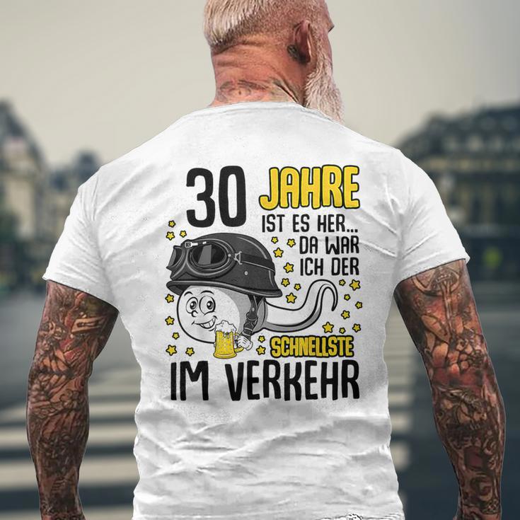 Vor 30 Jahren Der Fastest In Traffic 30Th Birthday Man T-Shirt mit Rückendruck Geschenke für alte Männer