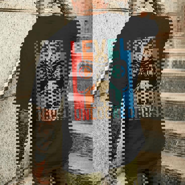 11 Anni Compleannoideogiochi Level 11 Unlocked 2010 T-shirt da uomo con stampa posteriore Regalos para él