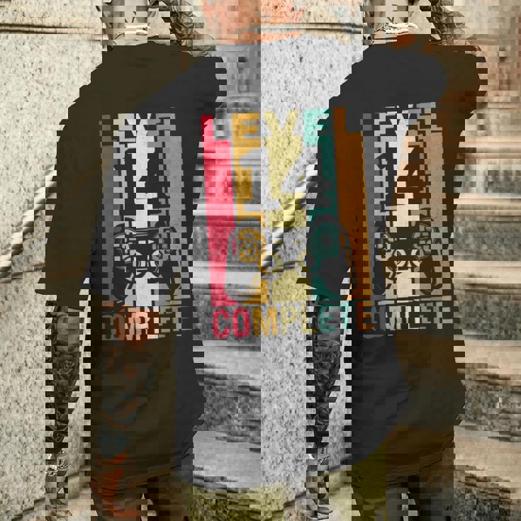 14 Anni Compleanno Uomo Maschio Ragazzo Anniversario Addobbi T-shirt da uomo con stampa posteriore Regalos para él