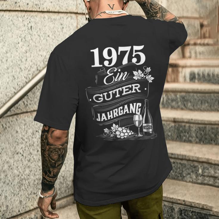 1975 Ein Guter Jahrgang Birthday T-Shirt mit Rückendruck Geschenke für Ihn