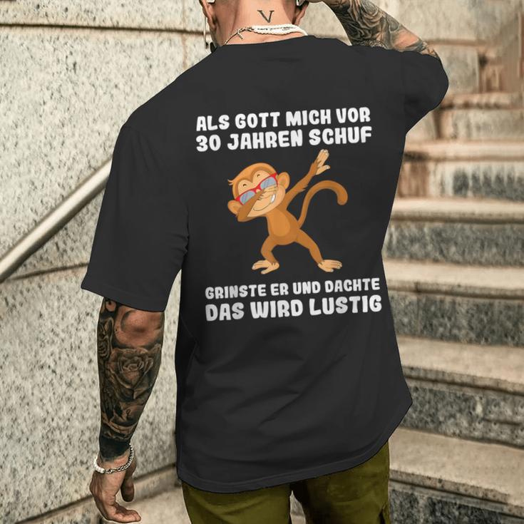 30 Jahre Als Gott Michor 30 Jahen Krab 30Th Birthday T-Shirt mit Rückendruck Geschenke für Ihn