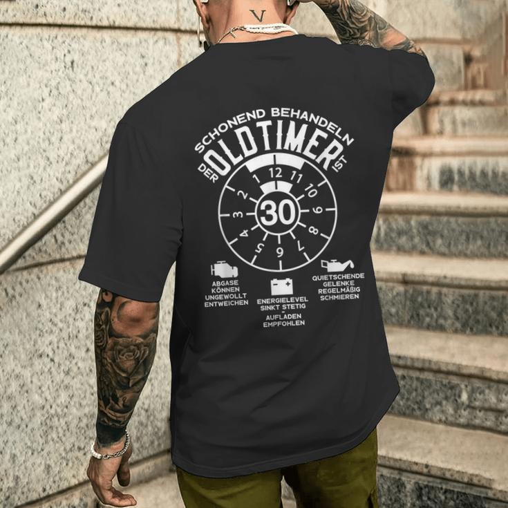 30 Jahre Schonend Treatment Oldtimer 30Th Birthday T-Shirt mit Rückendruck Geschenke für Ihn