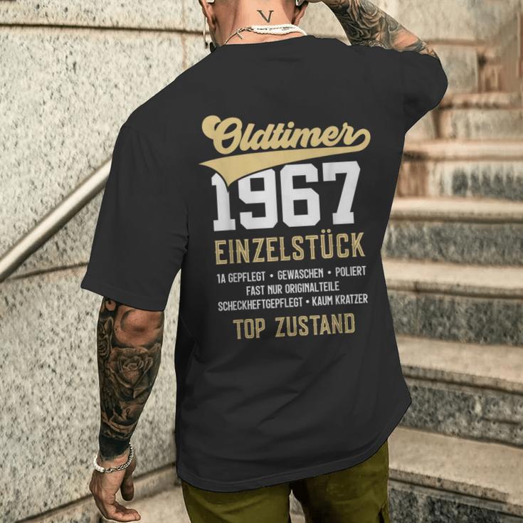 56 Jahre Oldtimer 1967Intage 56Th Birthday T-Shirt mit Rückendruck Geschenke für Ihn