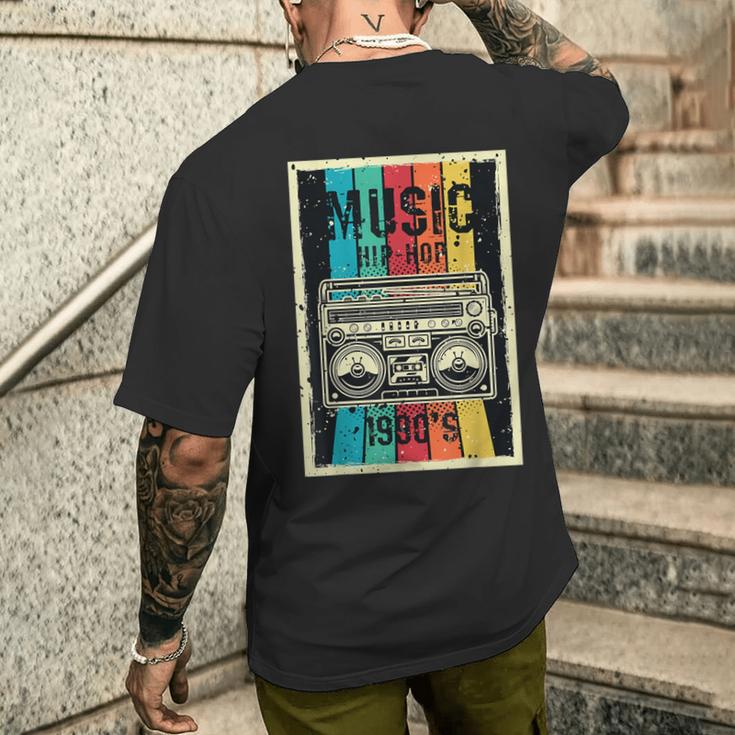 90S Outfit Hip Hop Music Retro T-Shirt mit Rückendruck Geschenke für Ihn