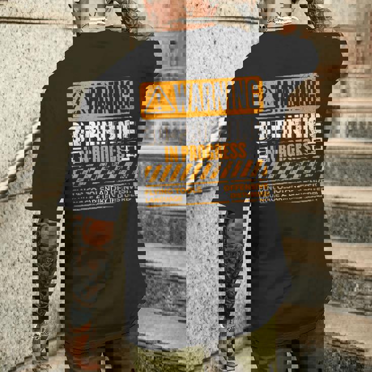 Advertencia Impresión 3D En Curso Impresora 3D Camiseta Hombre