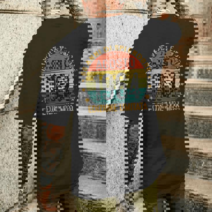 Agosto 1964 Regalo Uomo Anni 60 Compleannointage 1964 T-shirt da uomo con stampa posteriore Regalos para él