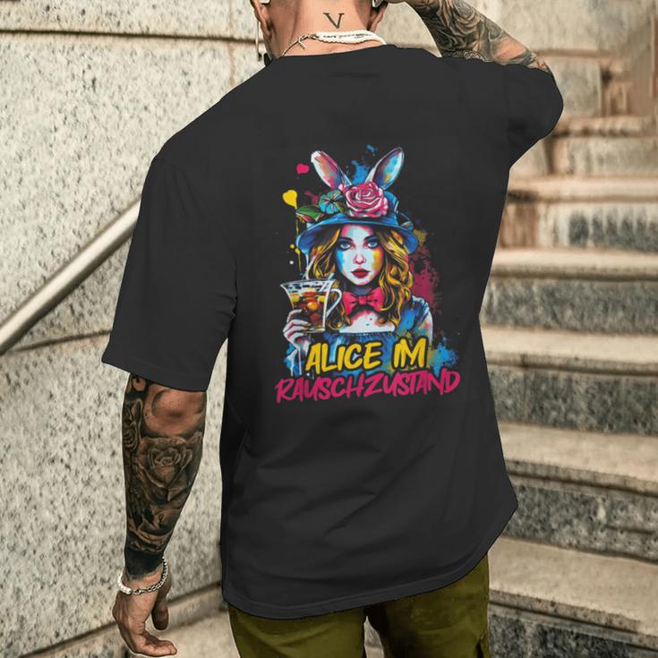 Alice Im Rauschzustand Colourful T-Shirt mit Rückendruck Geschenke für Ihn