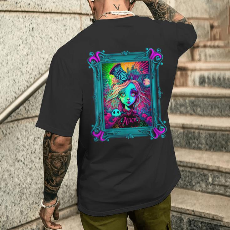 Alice In Wonderland T-Shirt mit Rückendruck Geschenke für Ihn