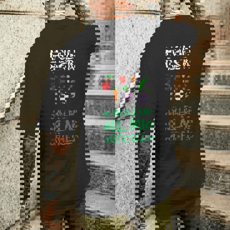 Alleno Nel Mio Orticello Palestra Orto Divertente T-shirt da uomo con stampa posteriore Regalos para él