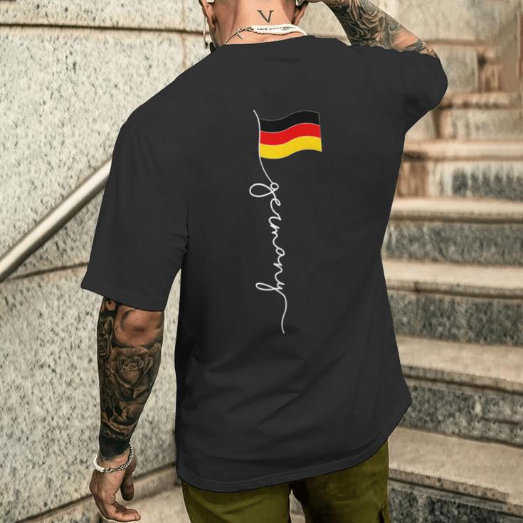 Als Deutschland Flagge Patch Hier Ist Ein Sch Nes Deutschland Flagge T-Shirt mit Rückendruck Geschenke für Ihn