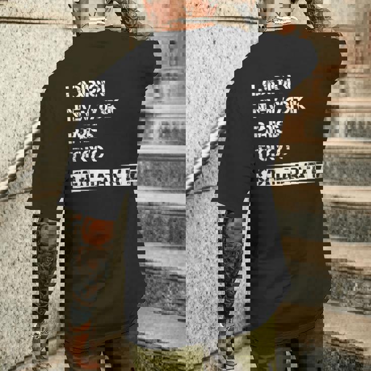 Amo La Mia Città Gallarate Mia Patria T-shirt da uomo con stampa posteriore Regalos para él
