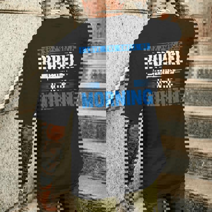 Anestesista Anestesista Anestesista T-shirt da uomo con stampa posteriore Regalos para él