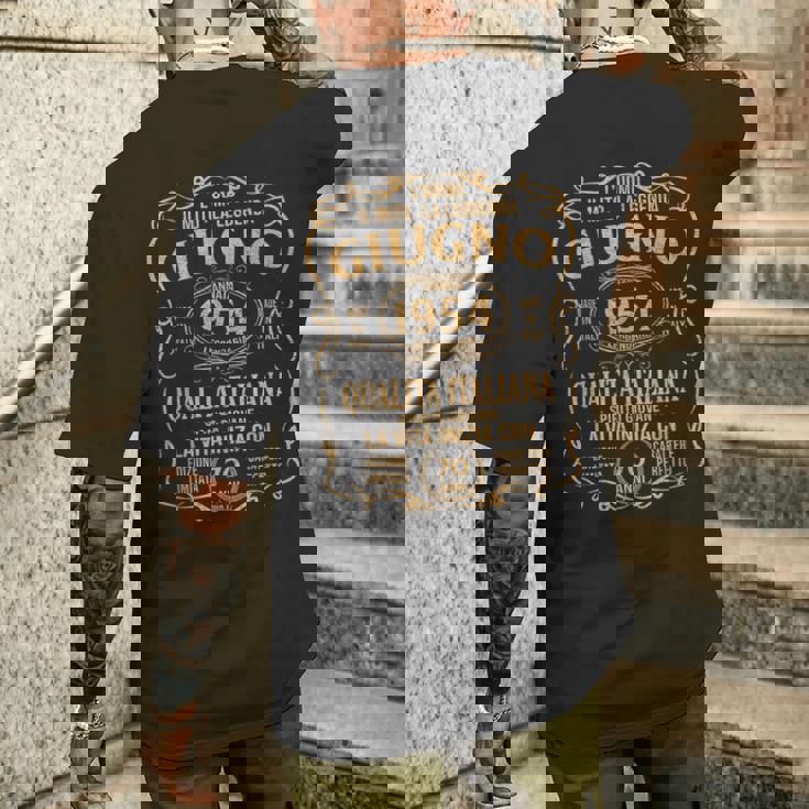 Annata 1954 Regalo Uomo Anni 70 Compleanno Giugno 1954 T-shirt da uomo con stampa posteriore Regalos para él
