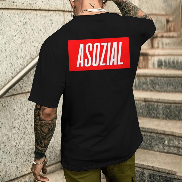 Asozial T-Shirt mit Rückendruck Geschenke für Ihn