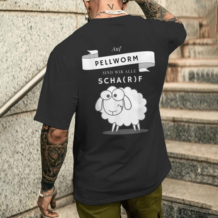 Auf Pellworm Sind Wir Alle Scharf T-Shirt mit Rückendruck Geschenke für Ihn