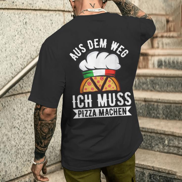 Aus Dem Weg Ich Muss Pizza Machen Pizza Baker Saying S T-Shirt mit Rückendruck Geschenke für Ihn