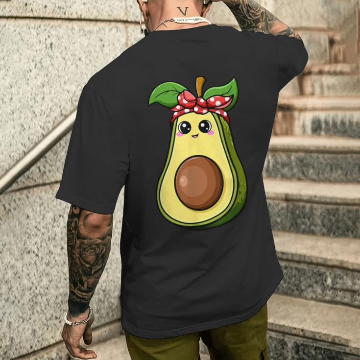 Avocado Lover Bandanaeganegetarian T-Shirt mit Rückendruck Geschenke für Ihn