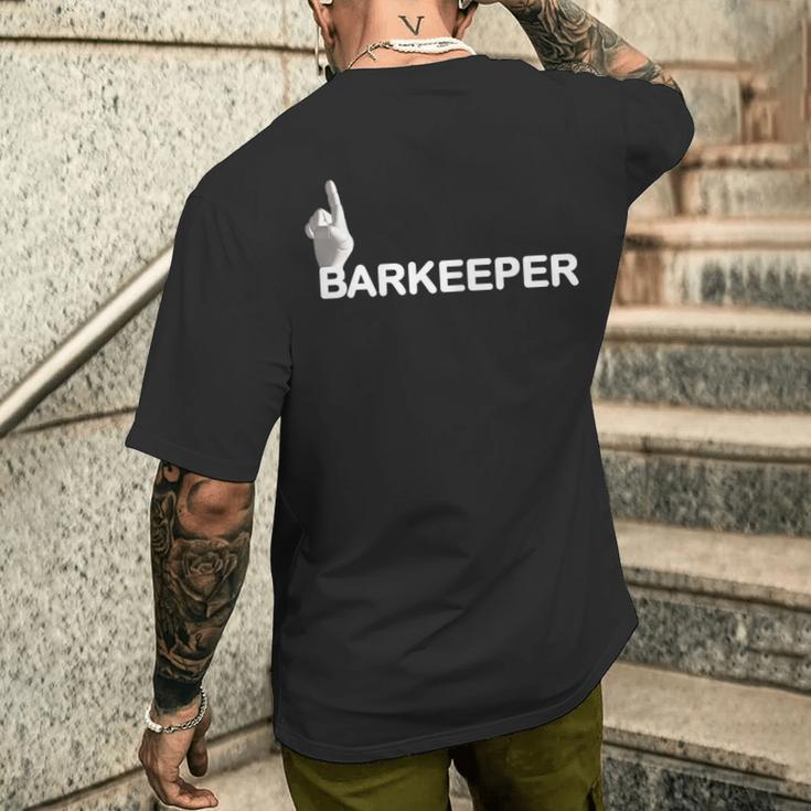 Bartender Work Wear Restaurant Bar & Disco Fun Outfit T-Shirt mit Rückendruck Geschenke für Ihn