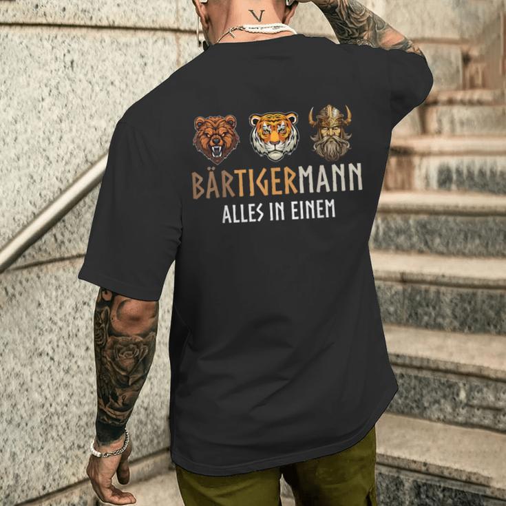 Bärtigermann Alles In Einemiking Wikinger Sayings T-Shirt mit Rückendruck Geschenke für Ihn