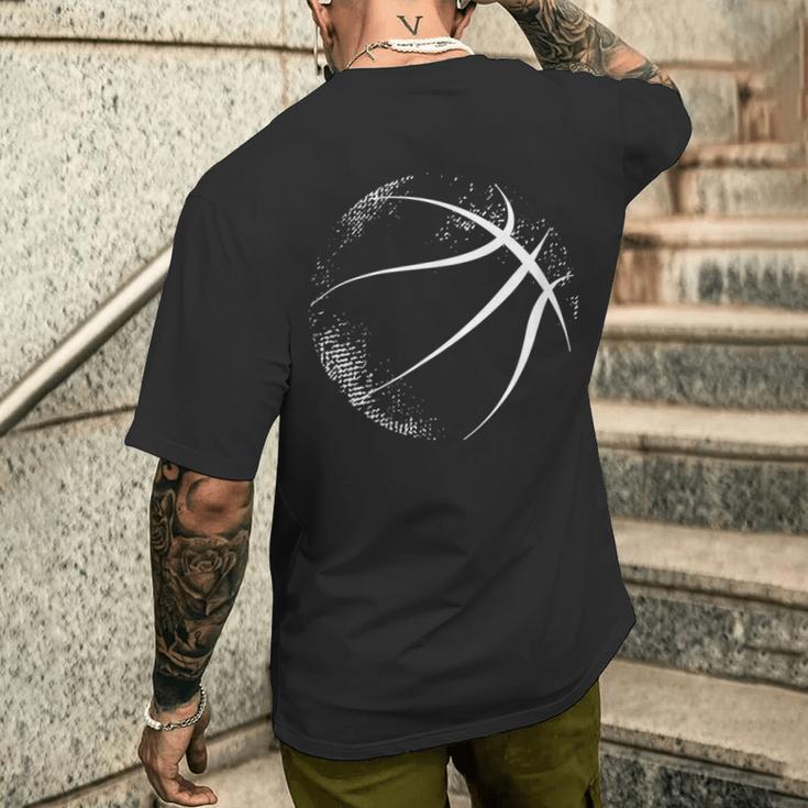 Basketball Silhouette Basketball T-Shirt mit Rückendruck Geschenke für Ihn