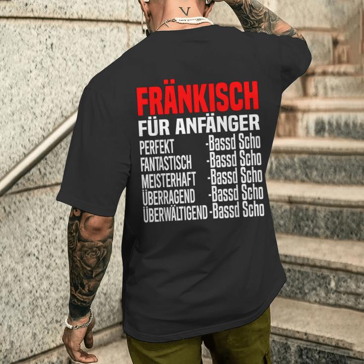 Bassd Scho Fränkisch Für Beginner Dialekt Franke Franken T-Shirt mit Rückendruck Geschenke für Ihn