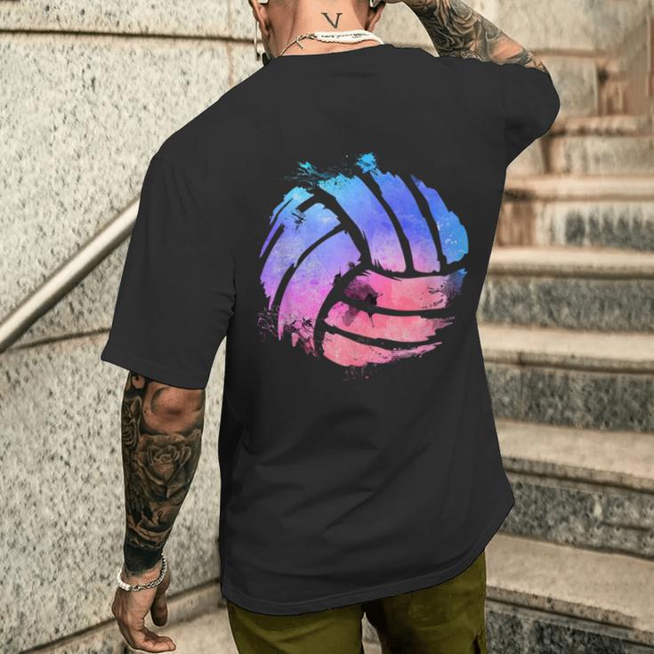 Beacholleyball Player T-Shirt mit Rückendruck Geschenke für Ihn