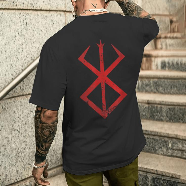 Berserk Rune Warrior Nordic Mythology Curse Berserker T-Shirt mit Rückendruck Geschenke für Ihn