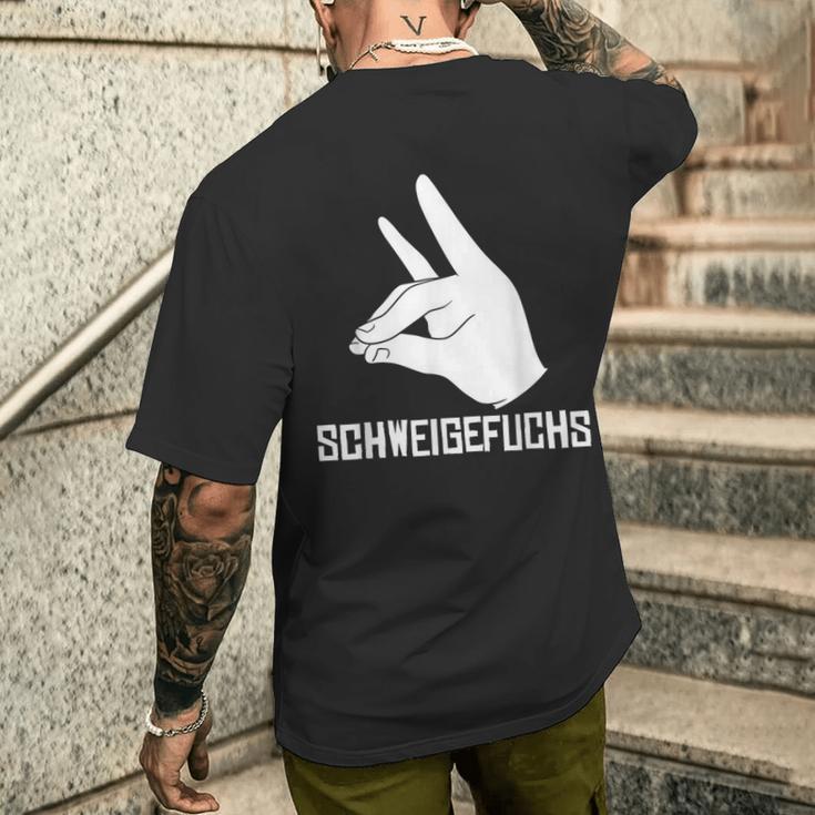 Best Schweigefuchs S T-Shirt mit Rückendruck Geschenke für Ihn