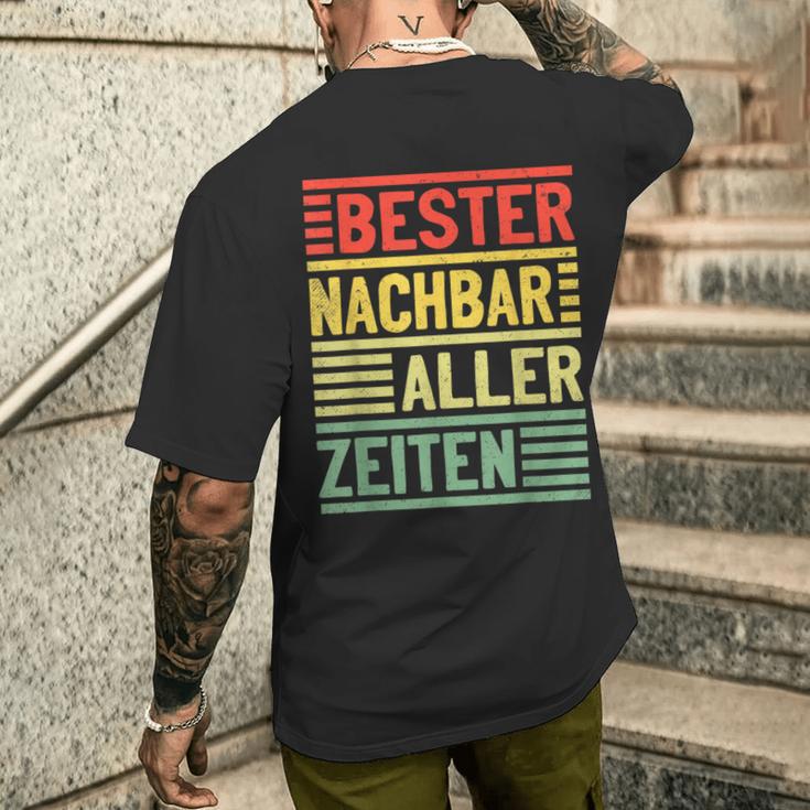 Bester Nachbar Alles Zeiten Nachbarn T-Shirt mit Rückendruck Geschenke für Ihn