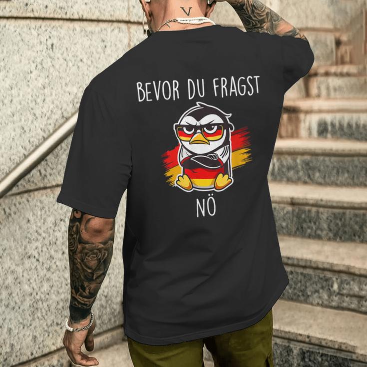 Bevor Du Fraken Nein T-Shirt mit Rückendruck Geschenke für Ihn